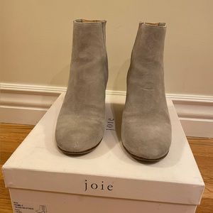 Light taupe suede booties. Size 7.5